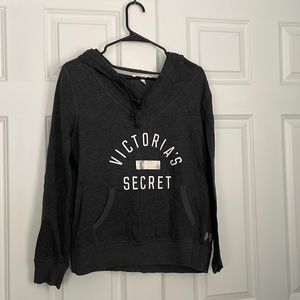 Victoria’s Secret Dark Gray Hoodie (Slightly Cropped)